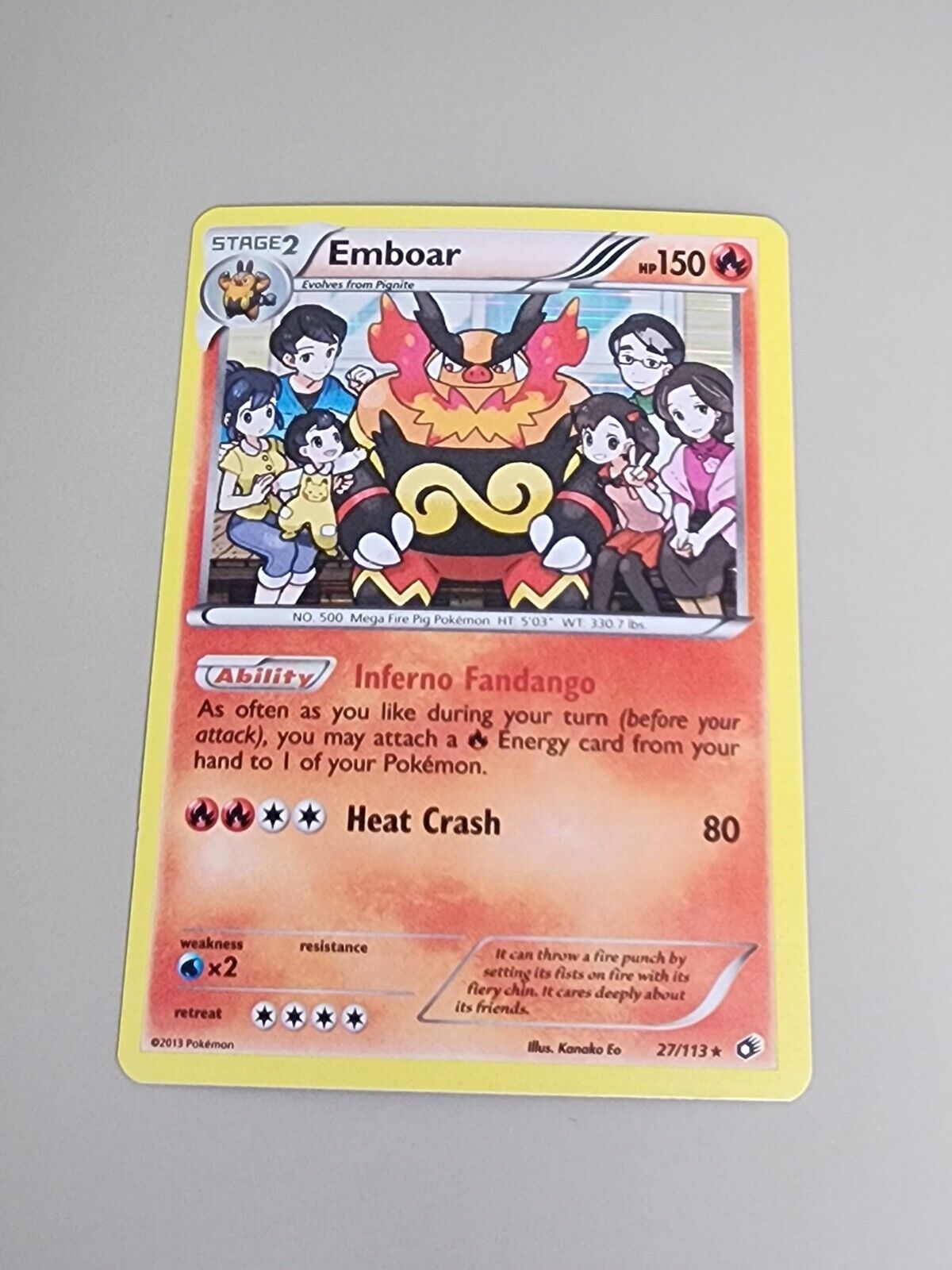 Pokémon TCG Emboar Legendary Treasures 27/113 Holo Holo Rare