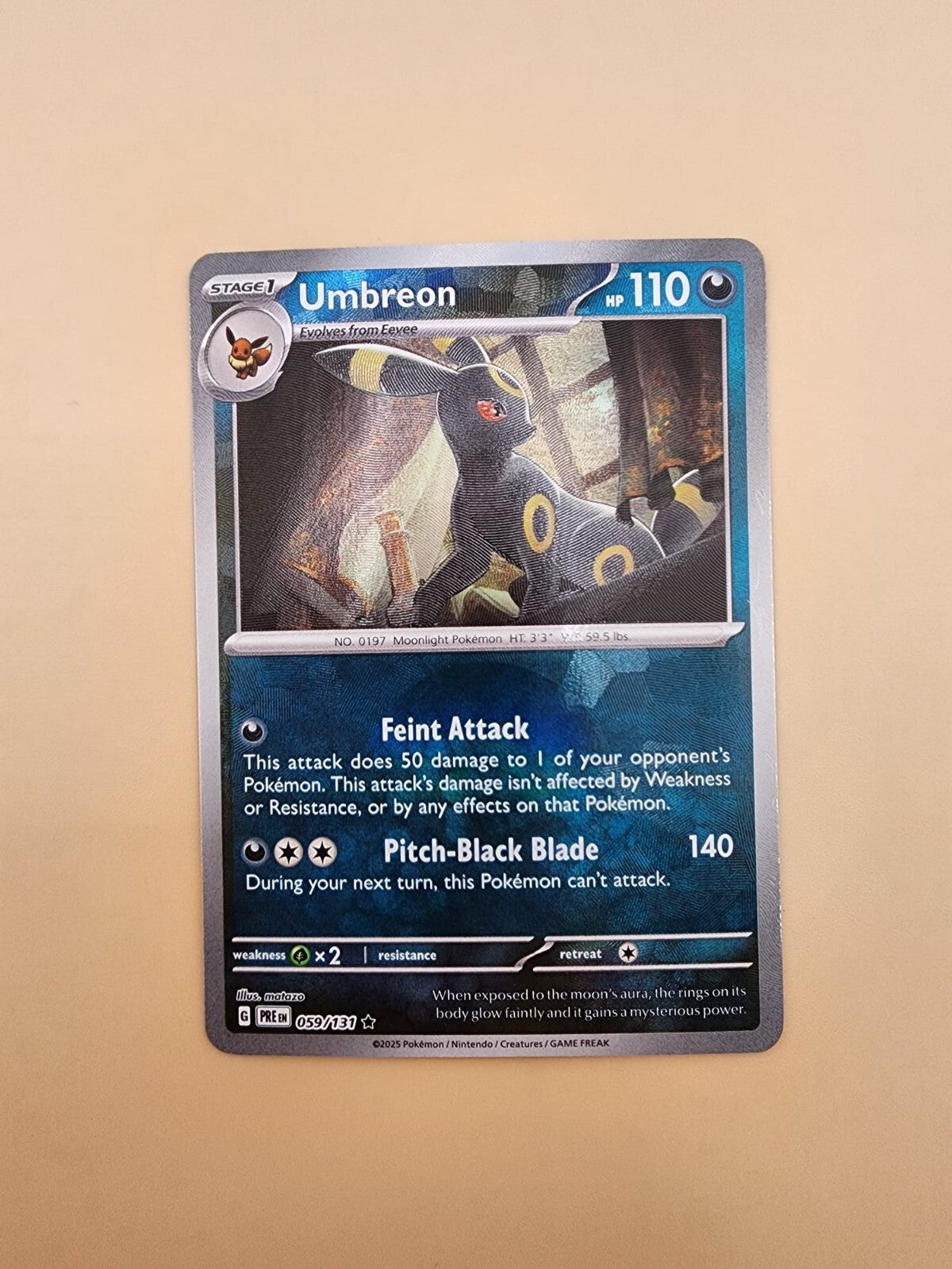 Umbreon (Poke Ball Pattern) 059/131 Sv: Prismatic Evolutions Holo Near Mint (NM)