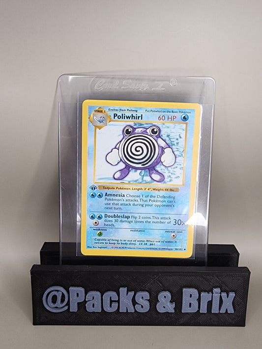 Pokémon TCG Poliwhirl Base Set 38/102 Regular 1st Edition Uncommon Lp