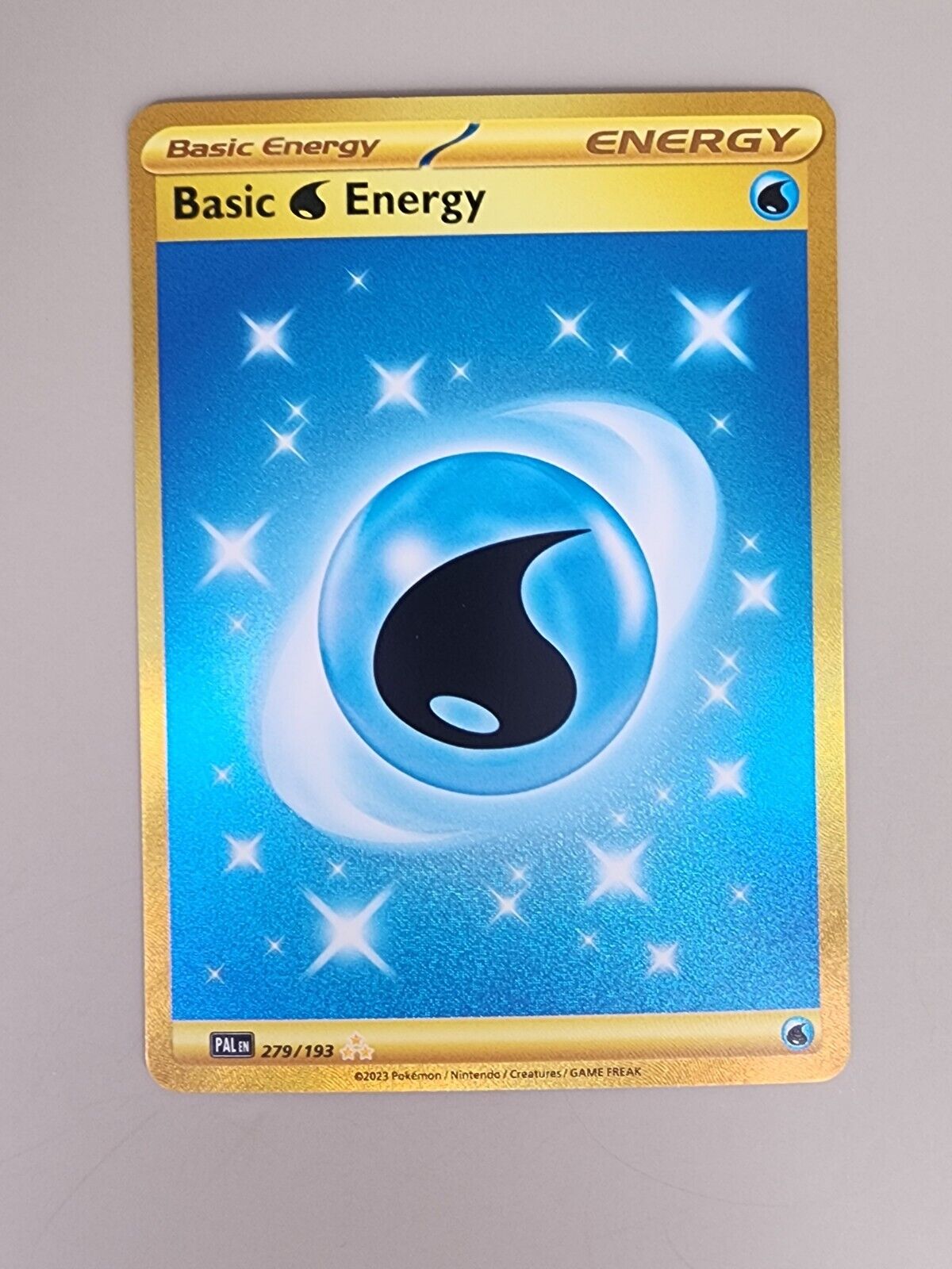 Pokémon TCG Basic Water Energy Scarlet & Violet - Paldea Evolved 279/193 Holo...