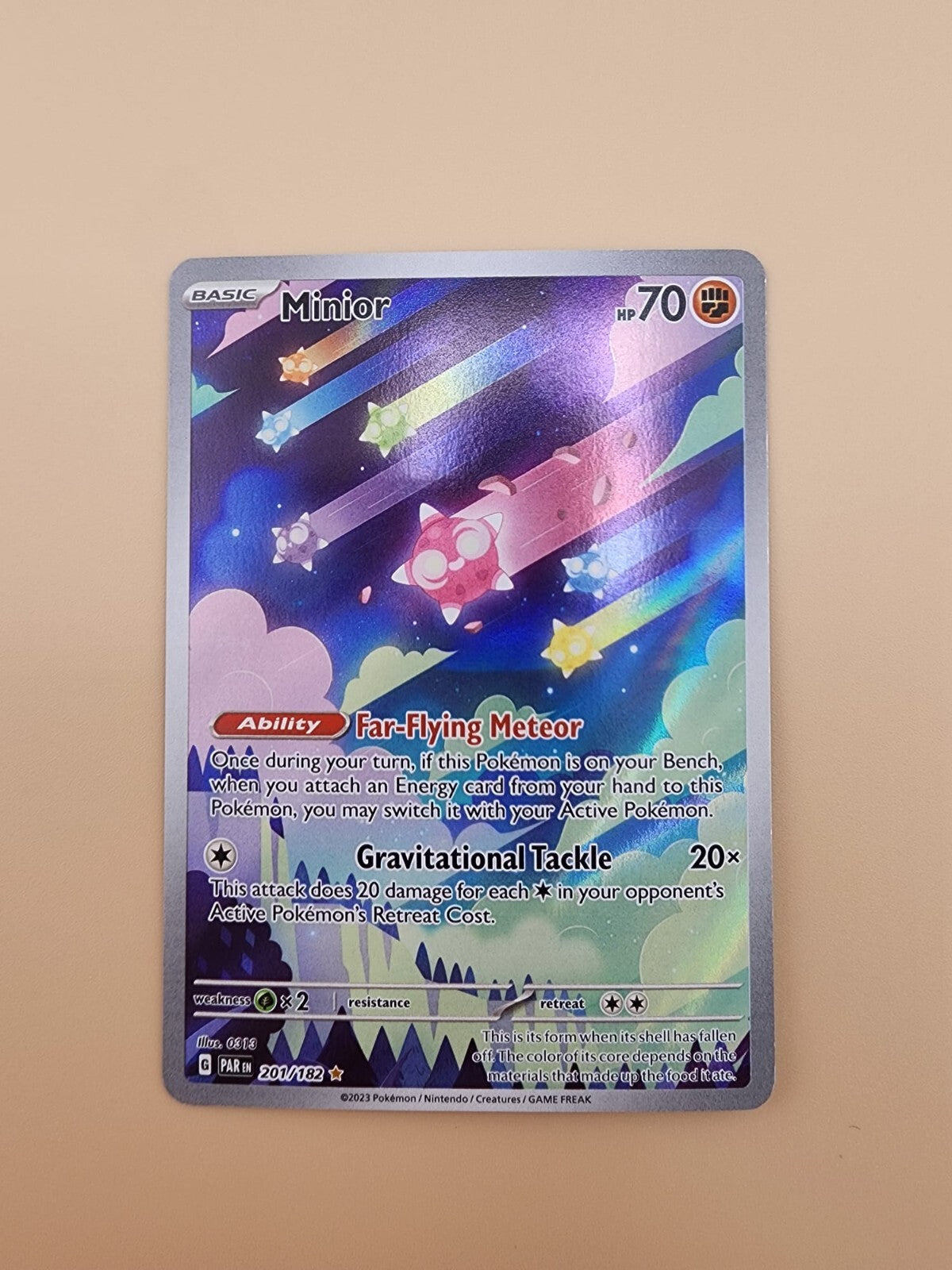 Minior 201/182 Sv04: Paradox Rift Holo Near Mint (NM)