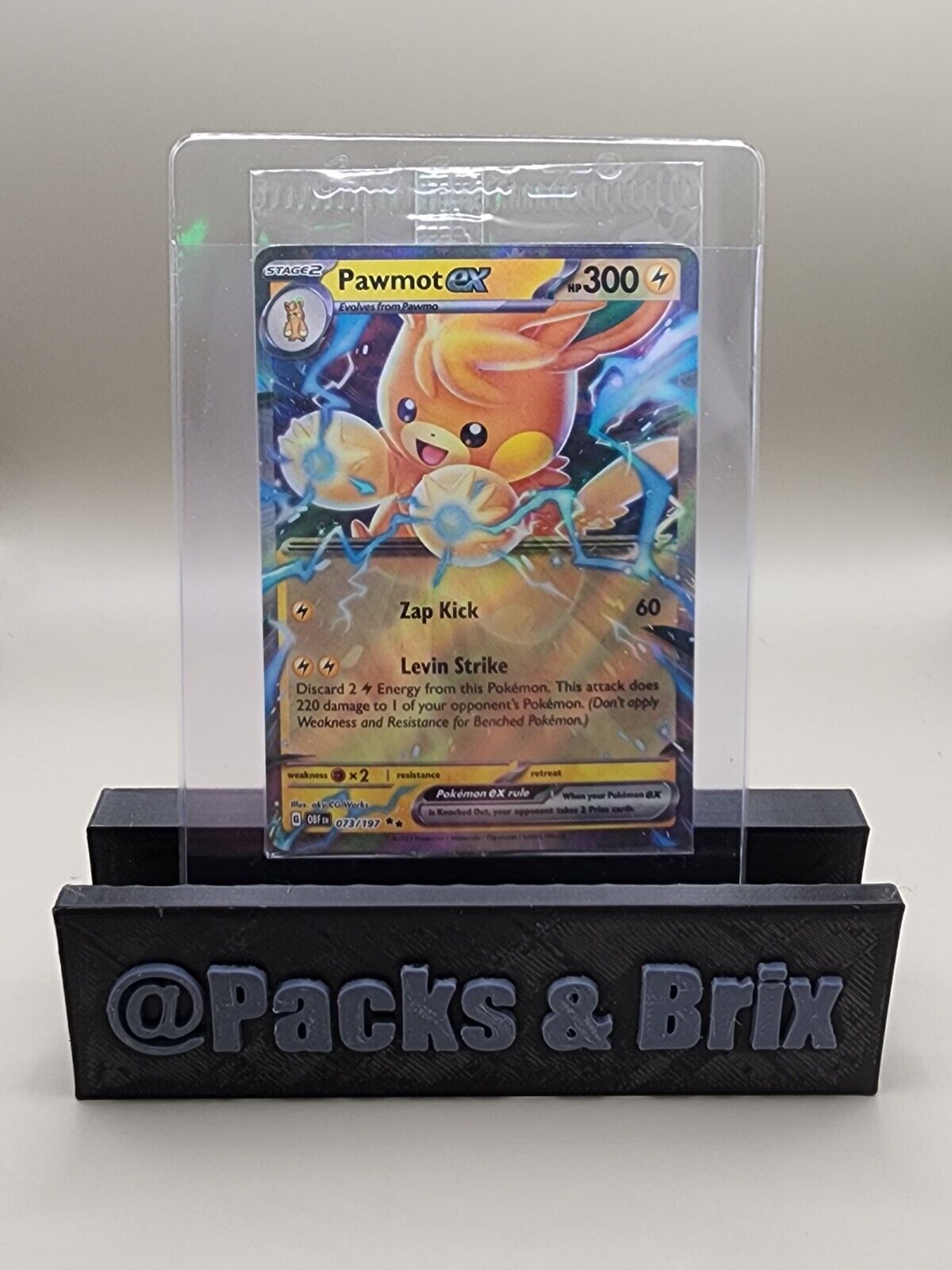 Pokemon Paldea Adventure Chest Black Star Promo SEALED Pawmot EX 173/197