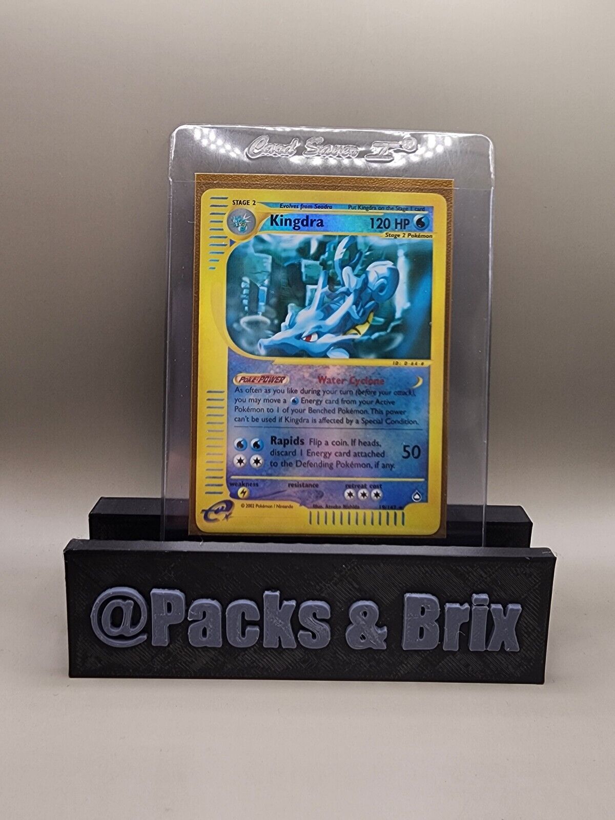 Kingdra 019/147 Aquapolis Reverse Holo HP+