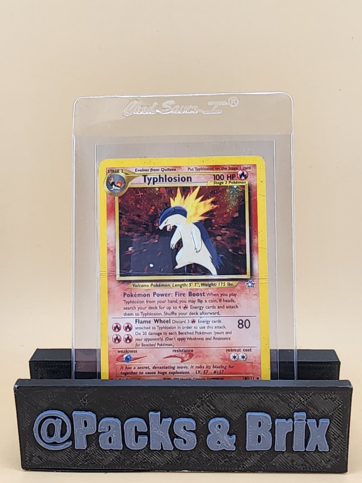 Typhlosion 18/111 Neo Genesis Holo Heavily Played (HP) Damaged