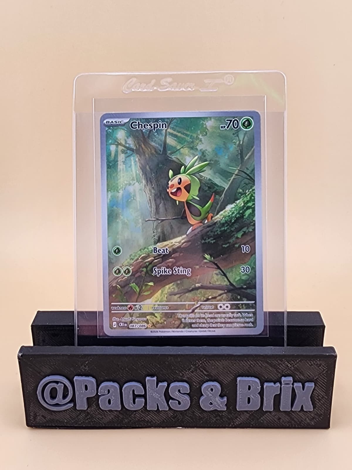 Chespin 087/086 Me04: Chaos Rising Holo Near Mint (NM)