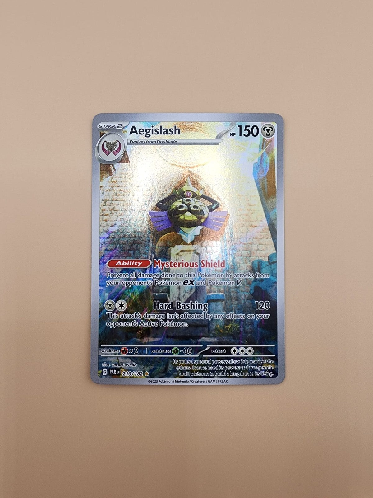 Aegislash 210/182 Sv04: Paradox Rift Holo Near Mint (NM)