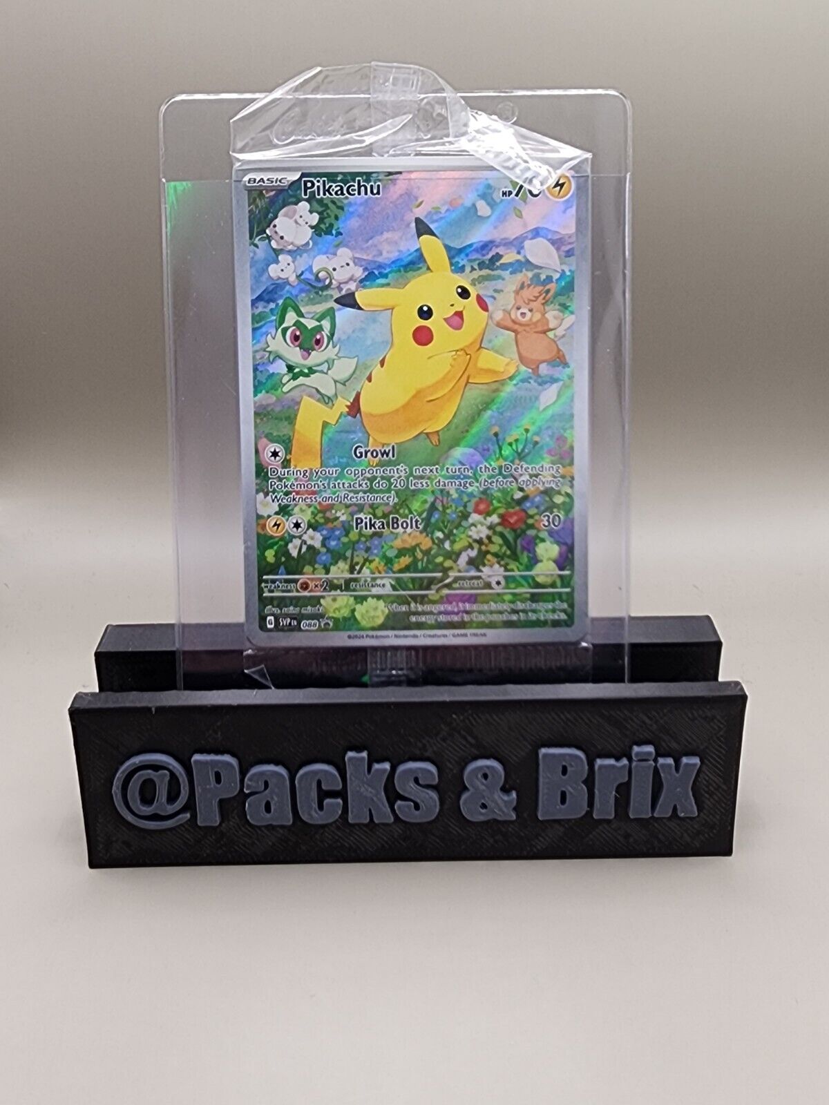 Pikachu SVP 088 Black Star Promos FA Paldea Adventure Chest Holo Pokémon 2024 NM