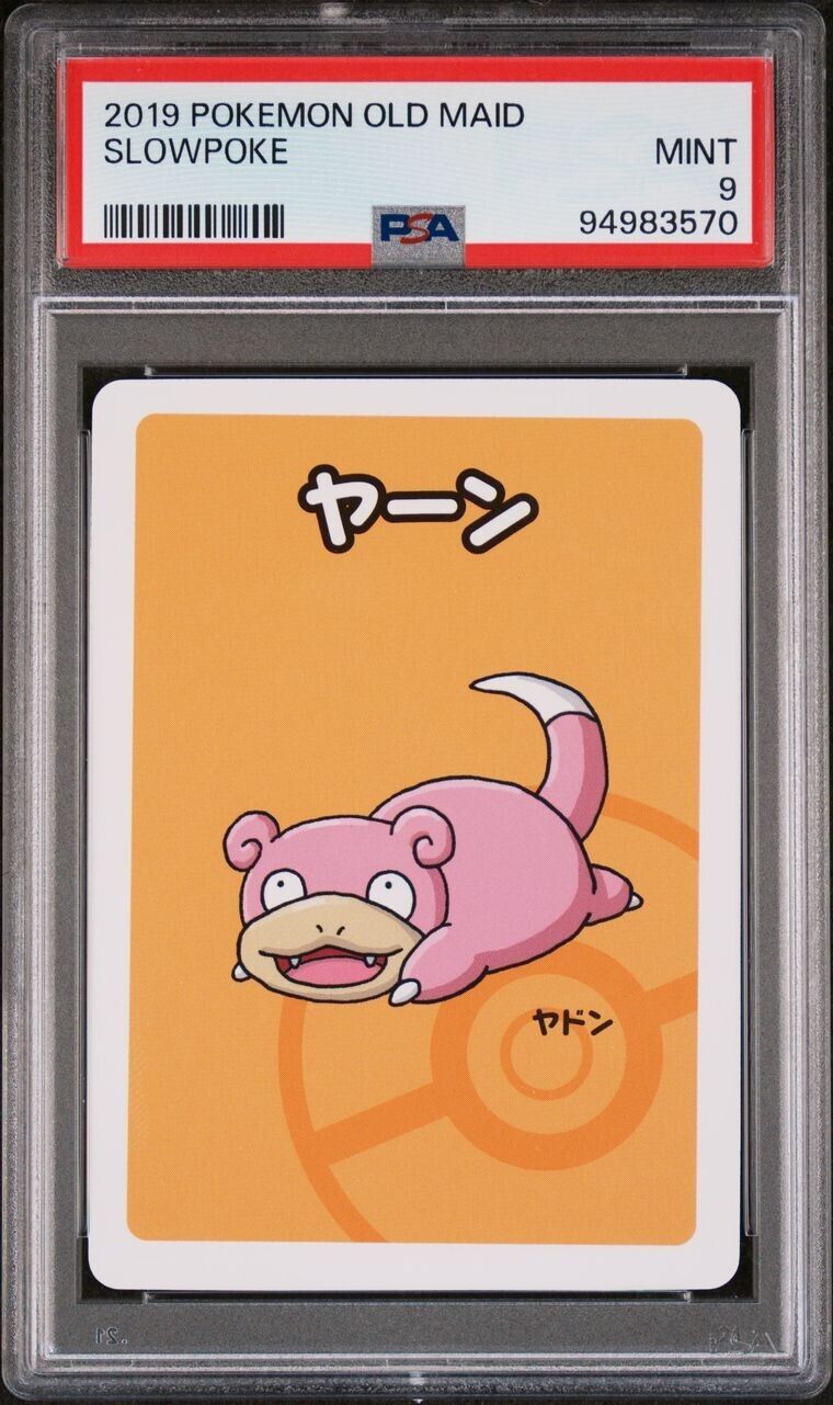 PSA 9 Slowpoke Pokemon Graded Card Old Maid Gem Mint 2019