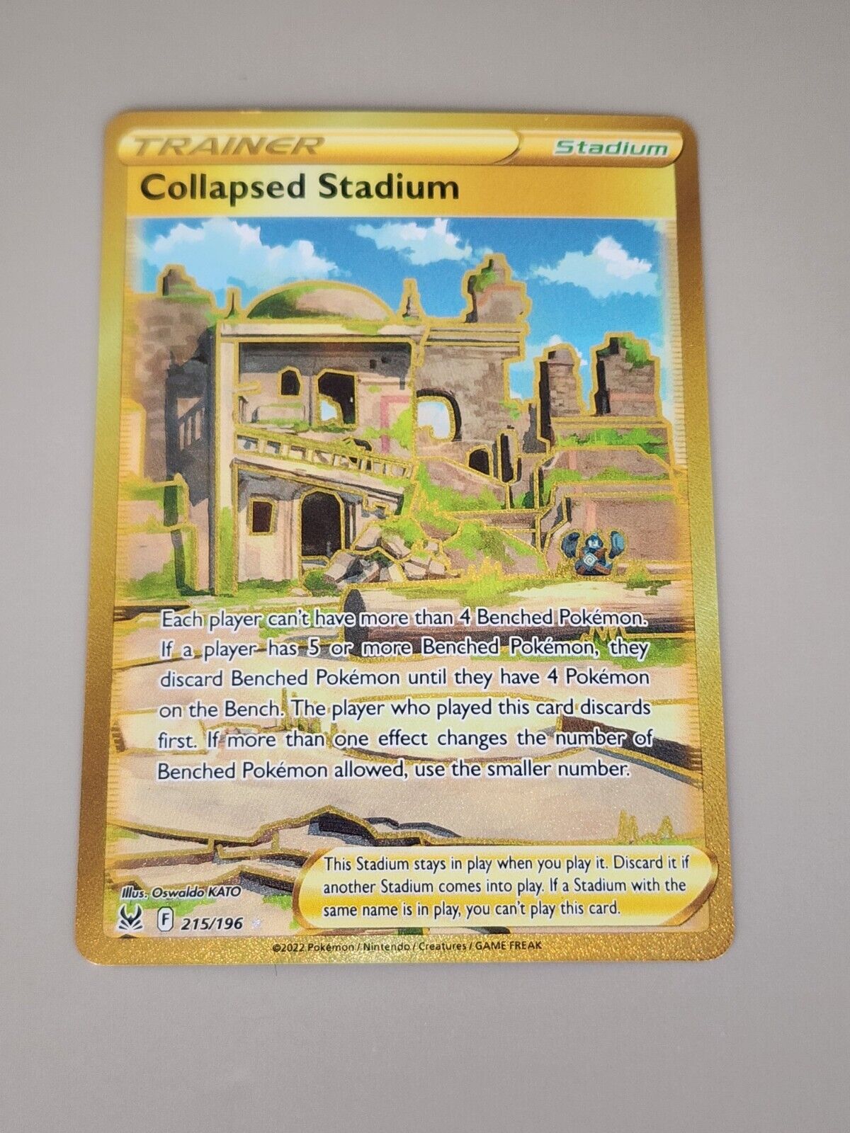 Pokémon TCG Collapsed Stadium Sword & Shield - Lost Origin 215/196 Regular...