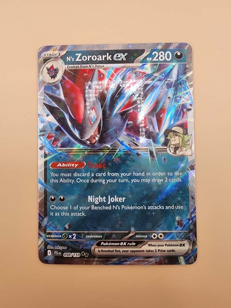 N's Zoroark ex 098/159 Sv09: Journey Together Holo Near Mint (NM)