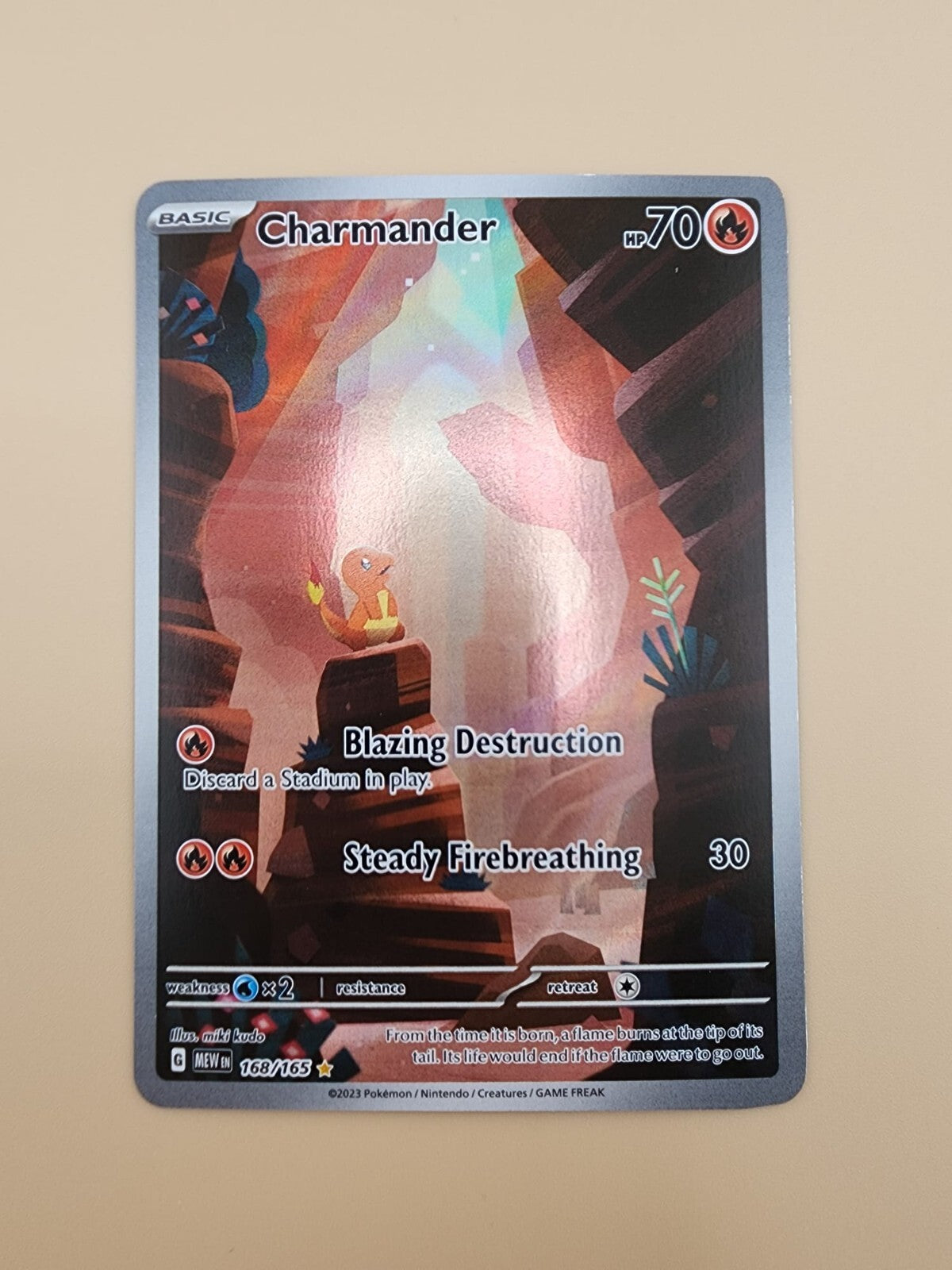 Charmander 168/165 Sv: Scarlet & Violet 151 Holo Near Mint (NM)