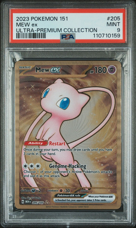 Mew ex 205/165 Sv: Scarlet & Violet 151 Holo PSA 9