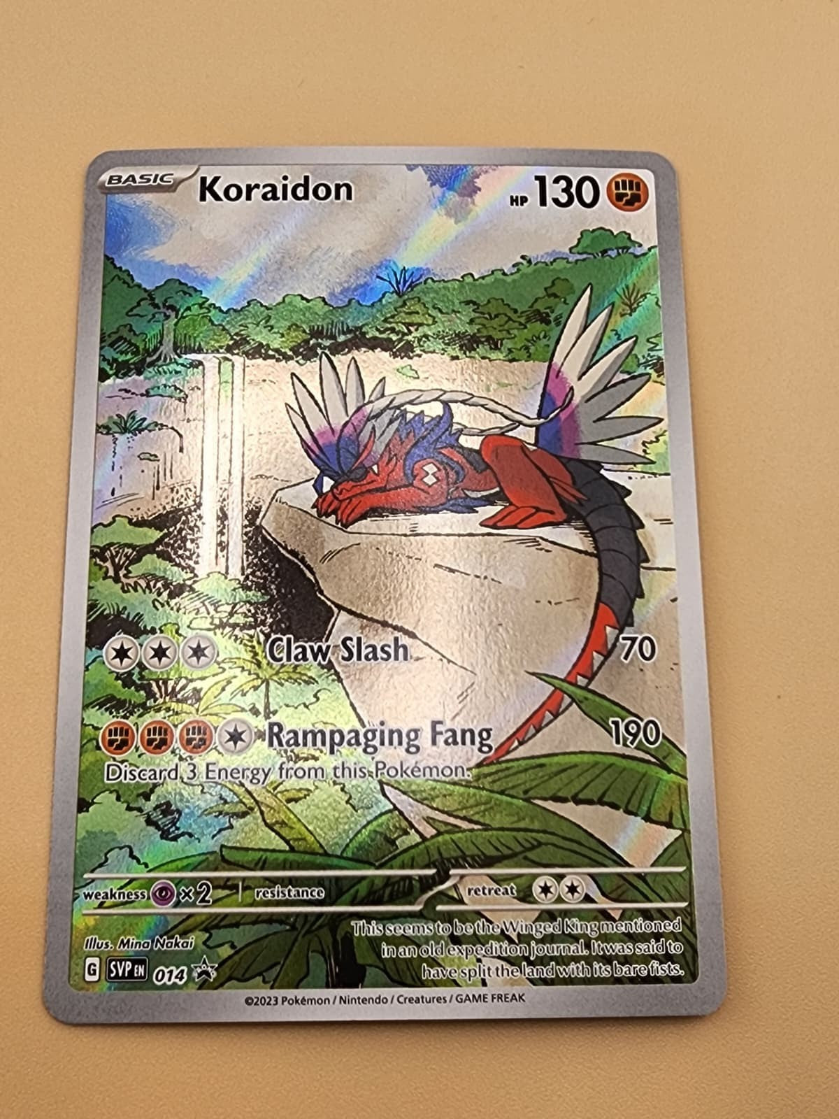 Koraidon 014 Sv: Scarlet & Violet Promo Cards Holo Near Mint NM
