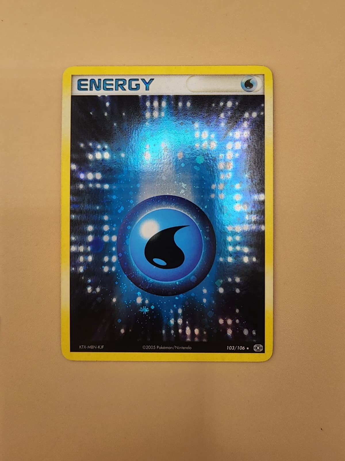 Water Energy 103/106 Emerald Holo Lightly Played (LP)
