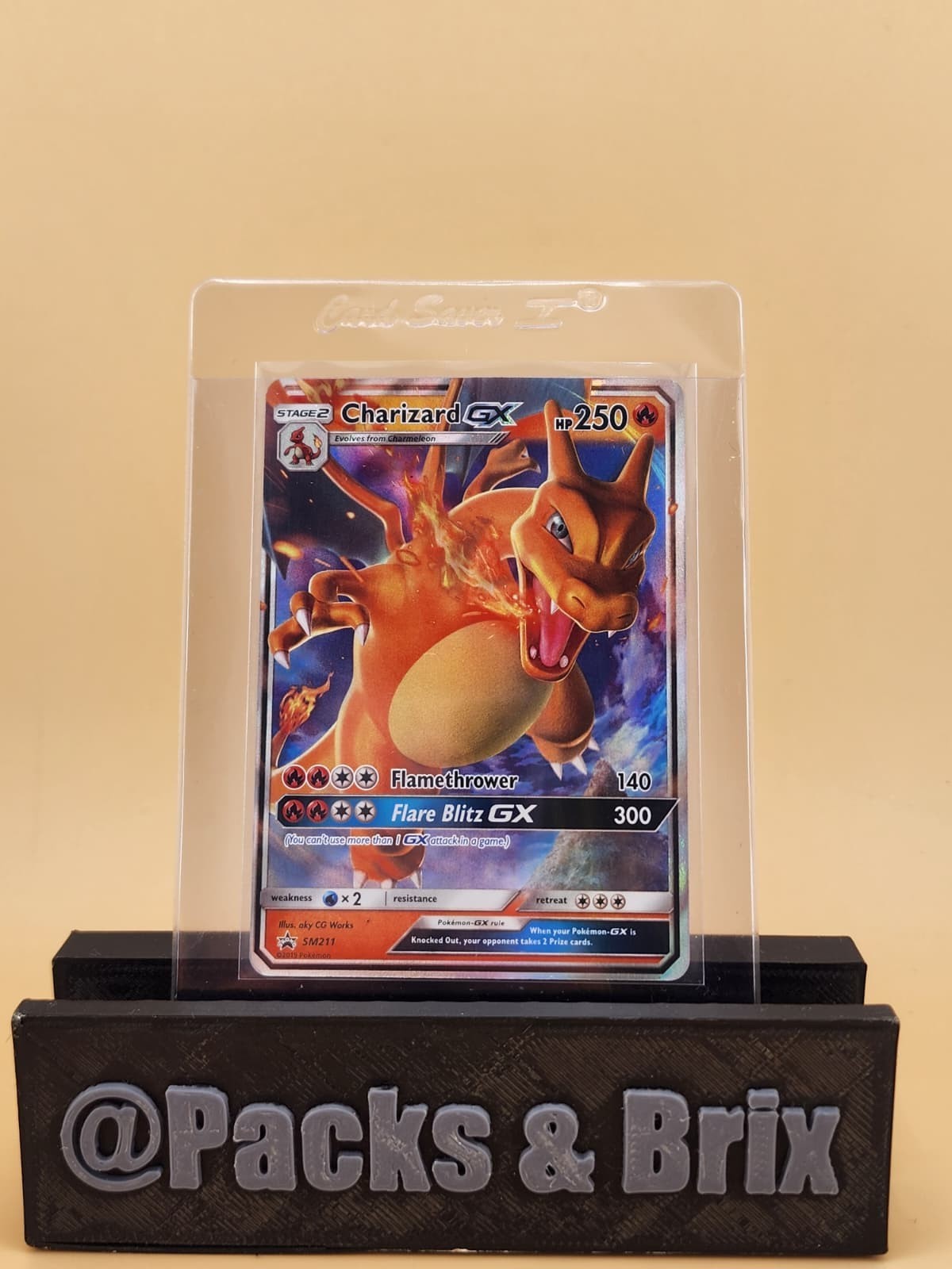 Charizard GX SM211 Sm Holo Lightly Played LP