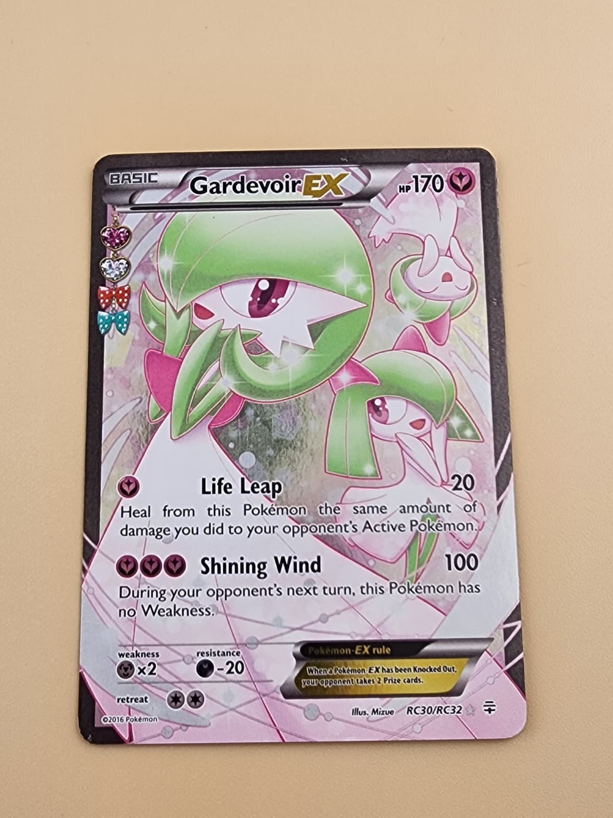 Gardevoir EX (Full Art) RC30-32: Radiant Collection Holo  Moderately Played MP