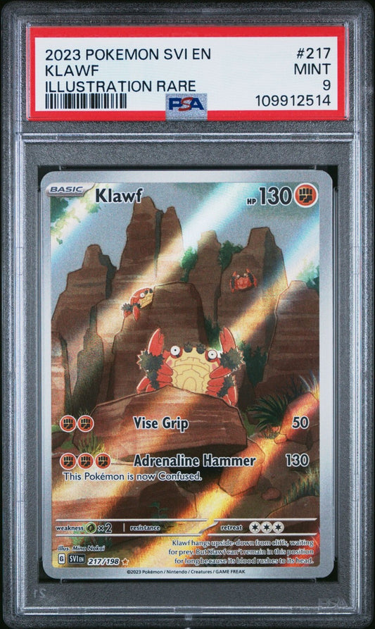 Klawf 217/198 Sv01: Scarlet & Violet Base Set Holo PSA 9