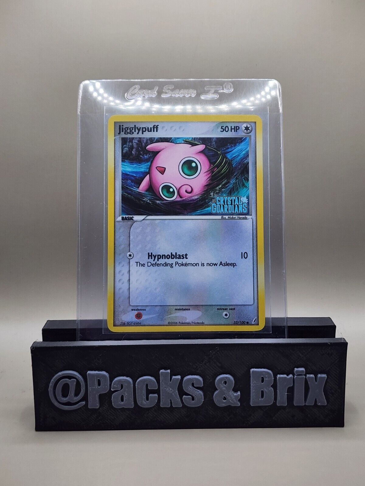 Pokemon TCG Card 2006 EX Crystal Guardians - Jigglypuff 53/100 Reverse Holo