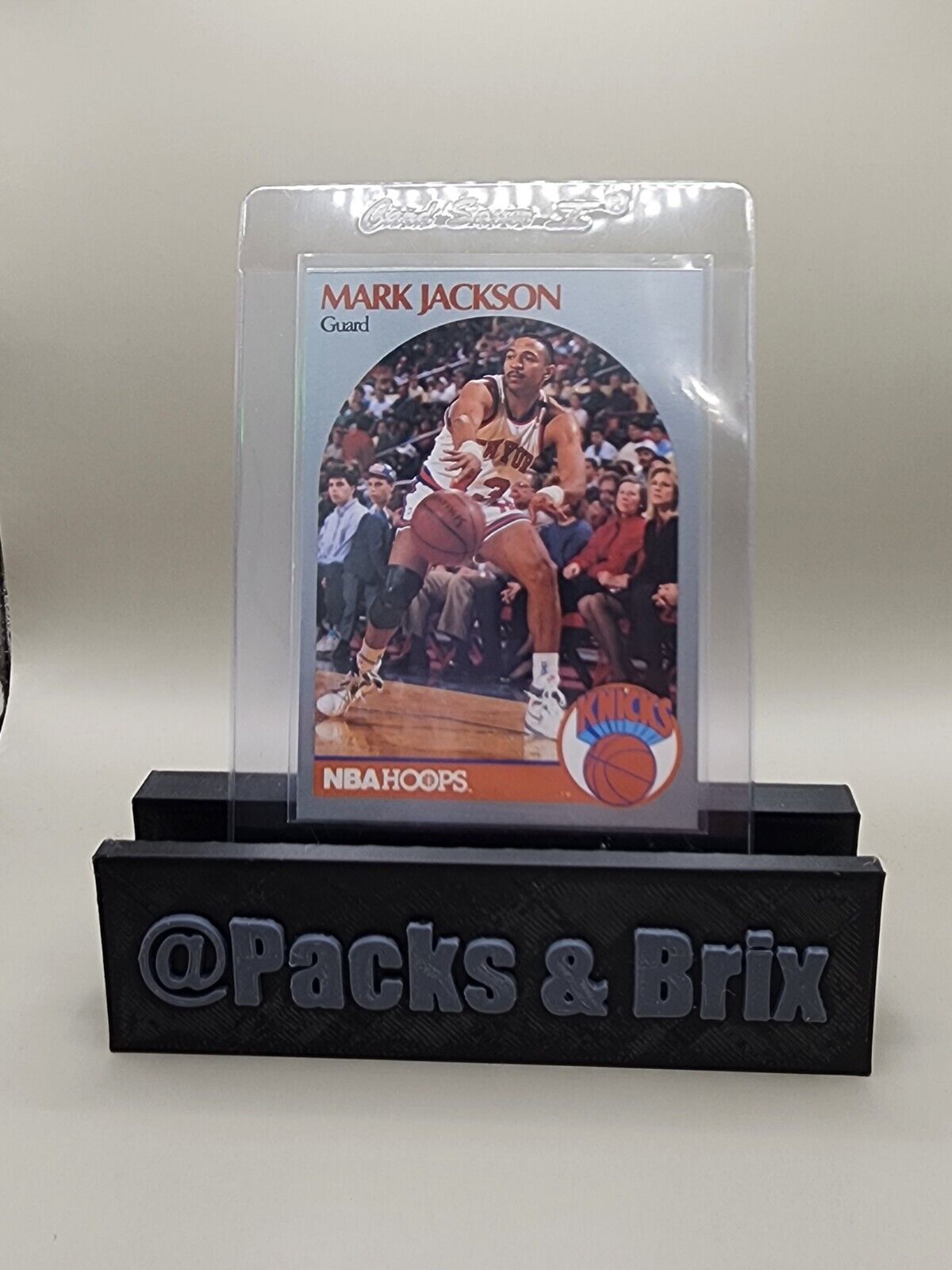 1990-91 NBA HOOPS MENENDEZ BROTHERS MARK A. JACKSON NEW YORK KNICKS #205