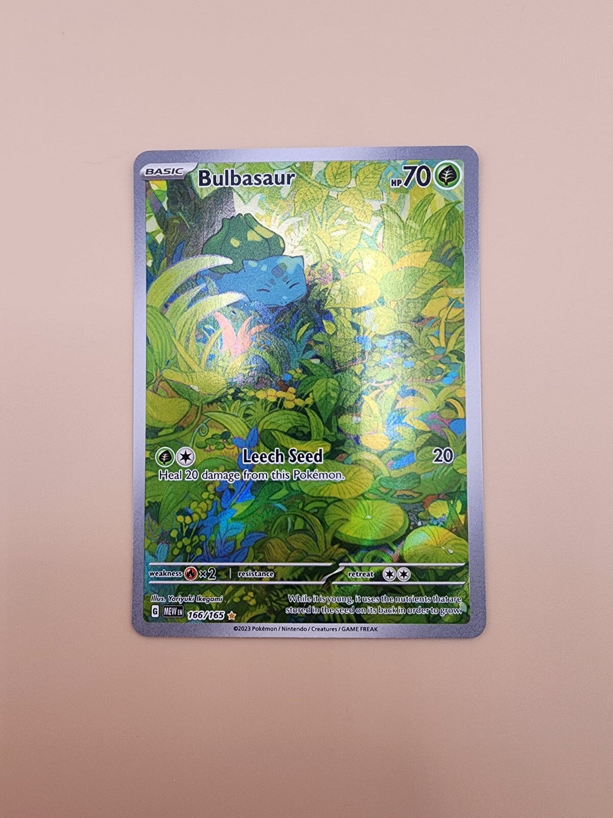 Bulbasaur 166/165 Sv: Scarlet & Violet 151 Holo Near Mint (NM)