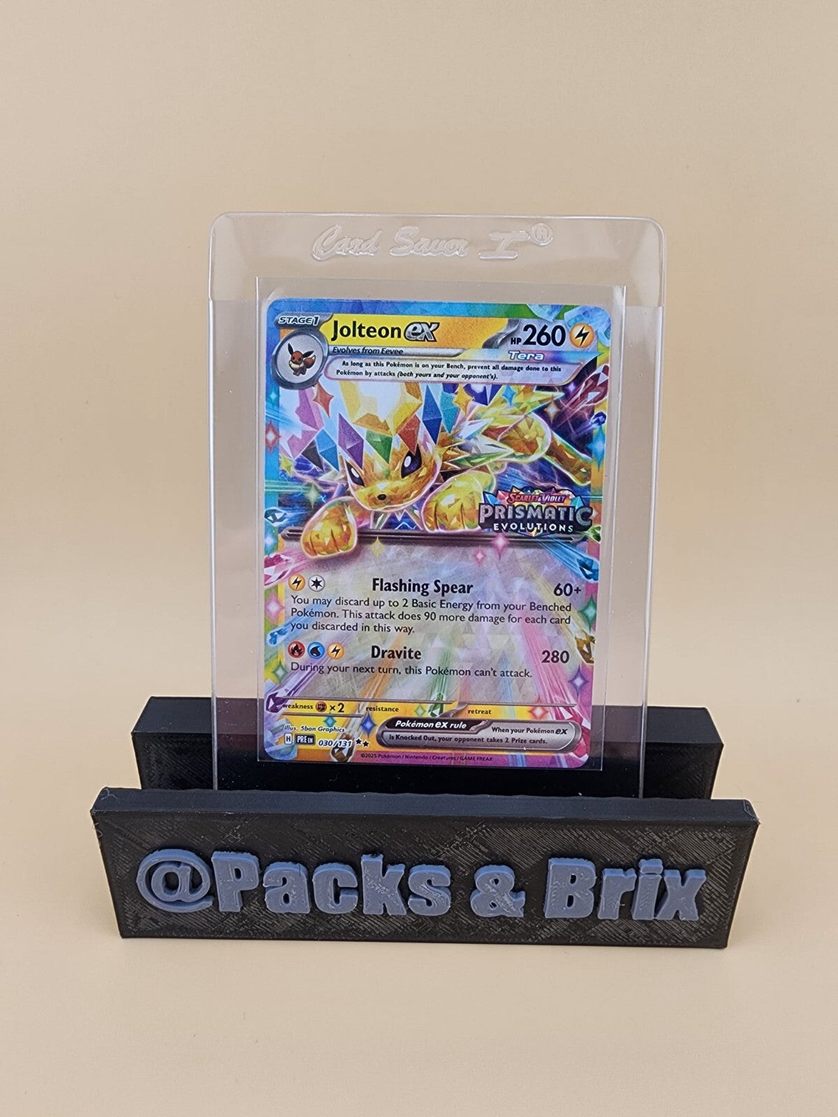 Jolteon ex 030/131 Prismatic Evolutions Holo STAMPED Near Mint (NM)