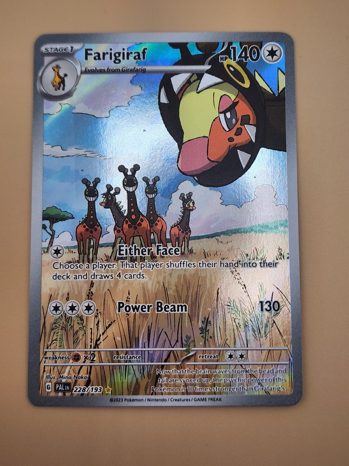 Farigiraf 228/193 Sv02: Paldea Evolved Holo NM