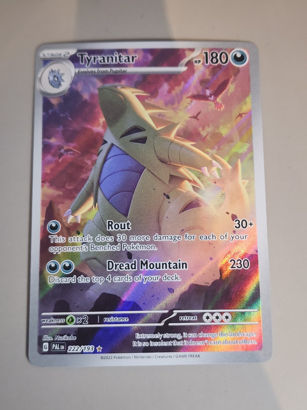 Tyranitar 222/193 Sv02: Paldea Evolved Holo