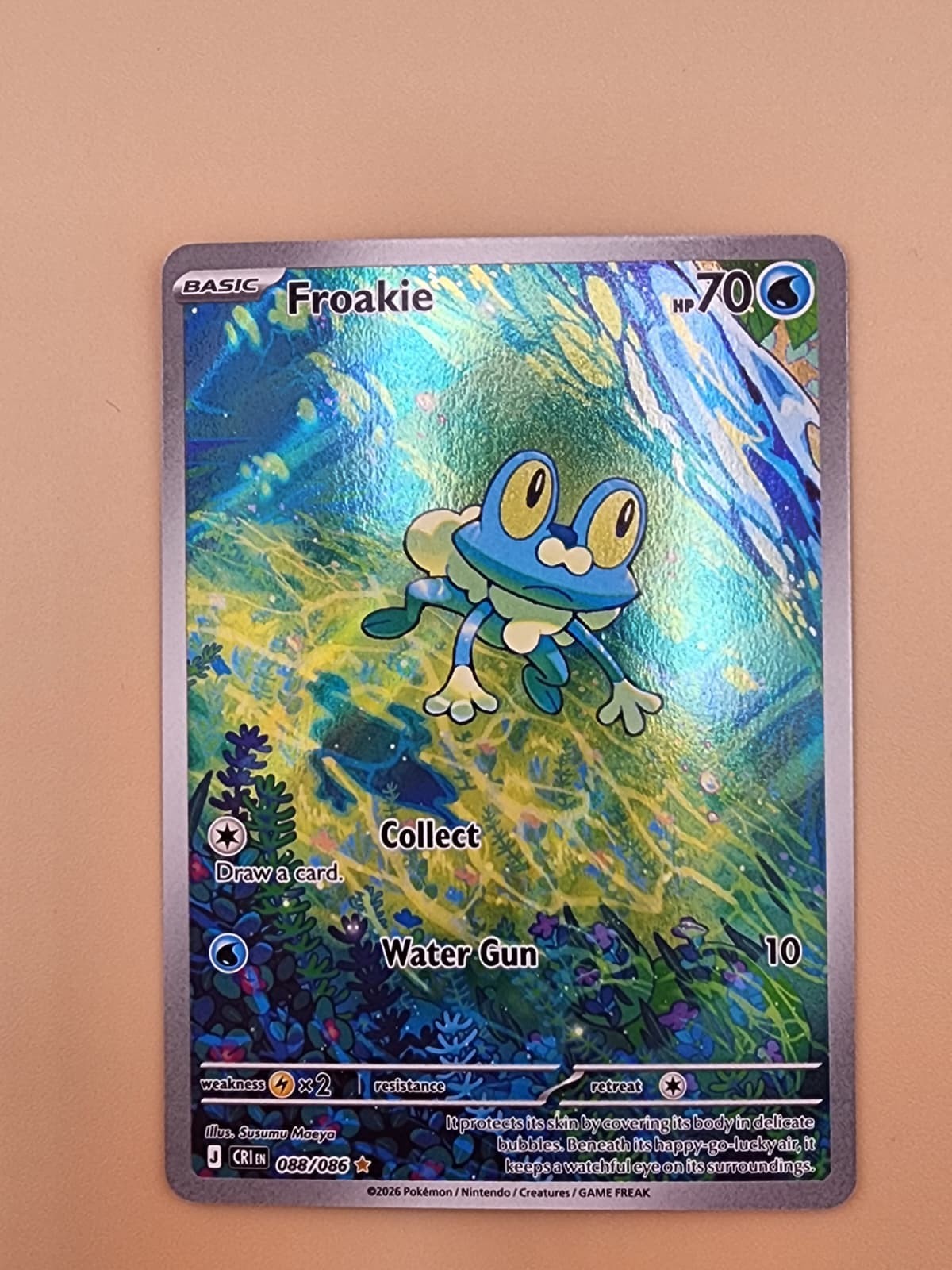 Froakie 088/086 Me04: Chaos Rising Holo Near Mint NM