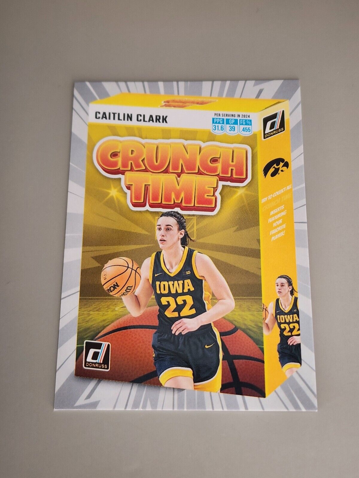 2024 Panini Donruss Crunch Time Caitlin Clark Collection #SS-CT1 Iowa Hawkeyes