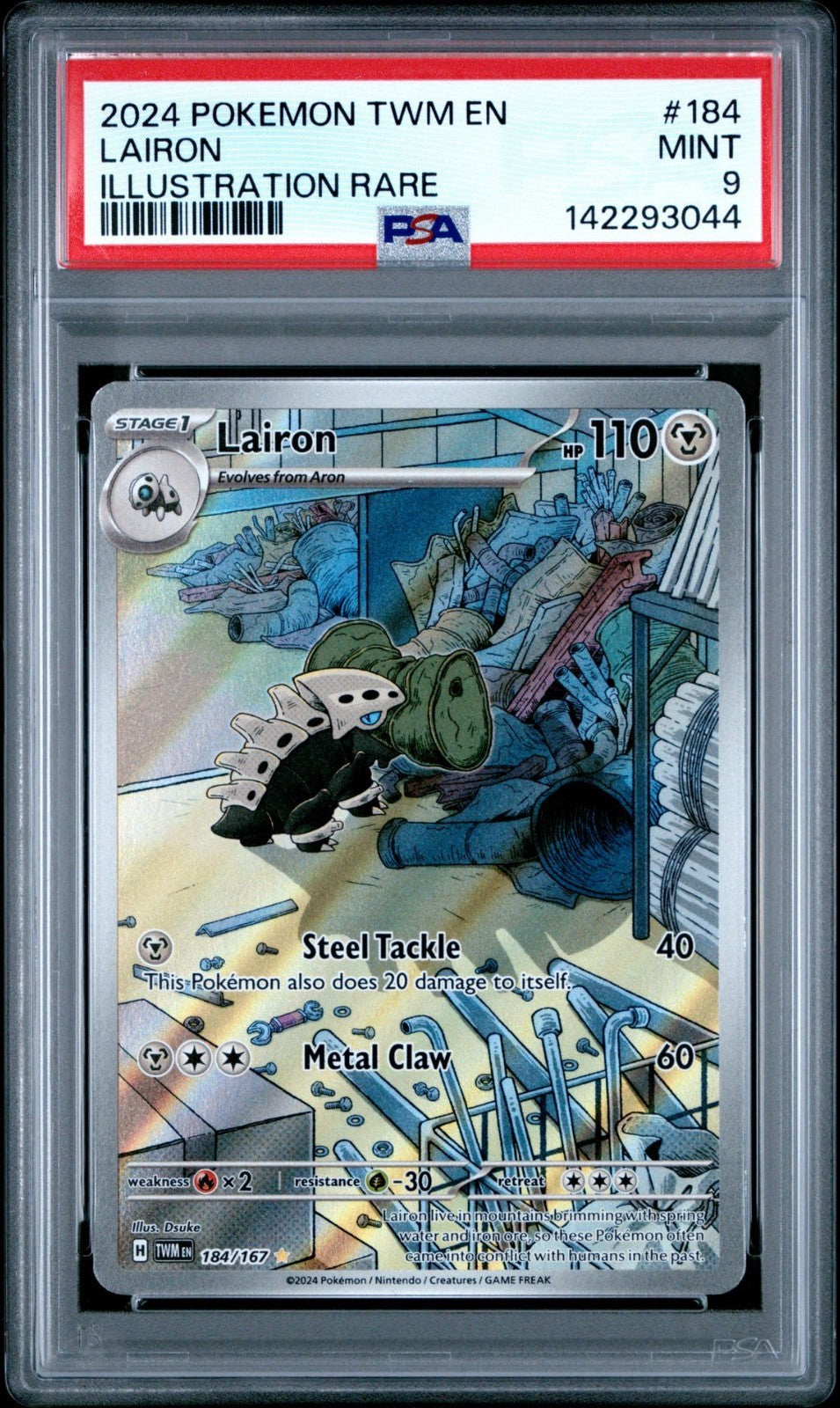 Lairon 184/167 Sv06: Twilight Masquerade Holo PSA 9