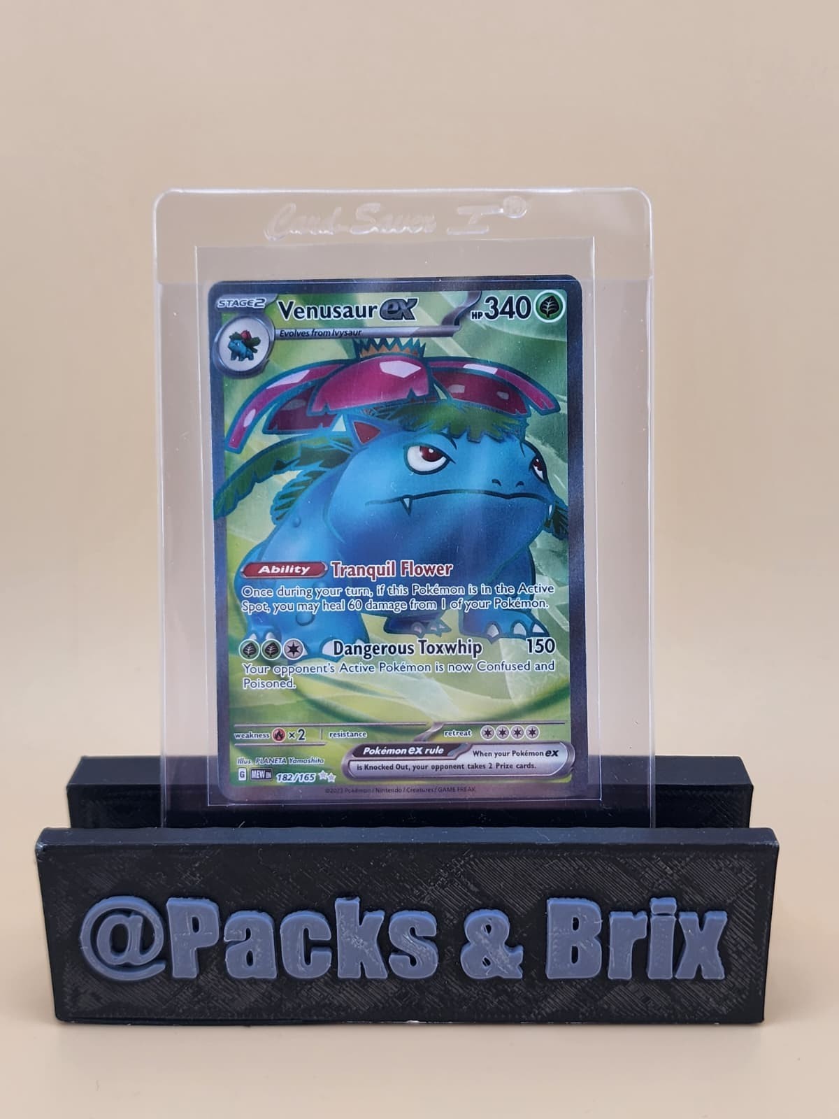 Venusaur ex 182/165 Sv: Scarlet & Violet 151 Holo Near Mint NM)