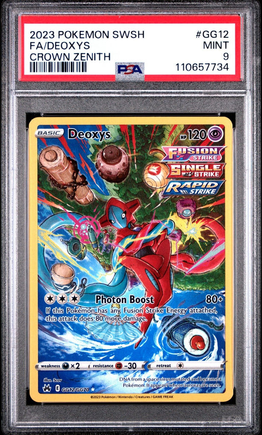 Deoxys GG12/GG70 Crown Zenith: Galarian Gallery Holo PSA 9