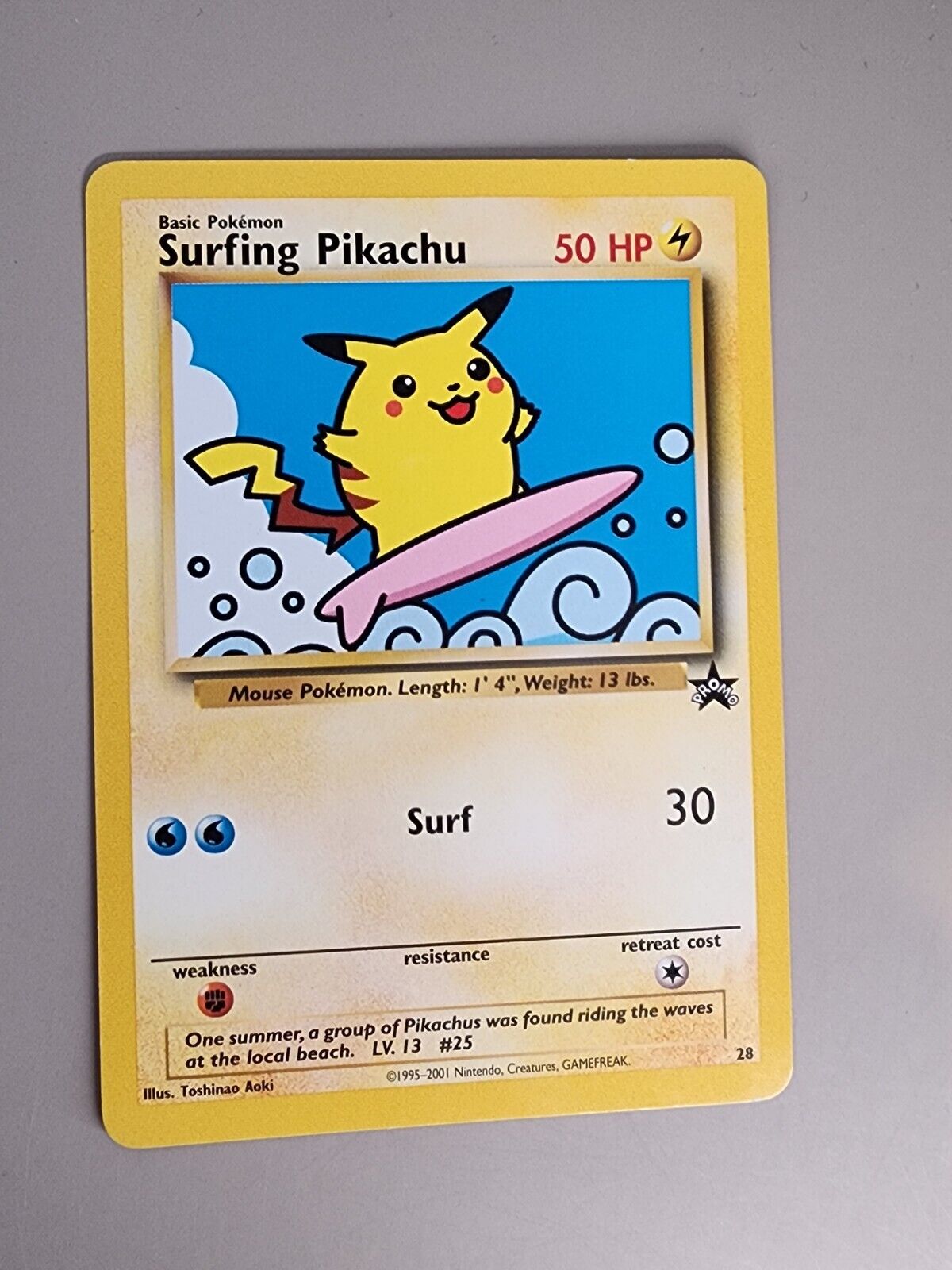 Surfing Pikachu 28/53 Wotc Promo Regular MP