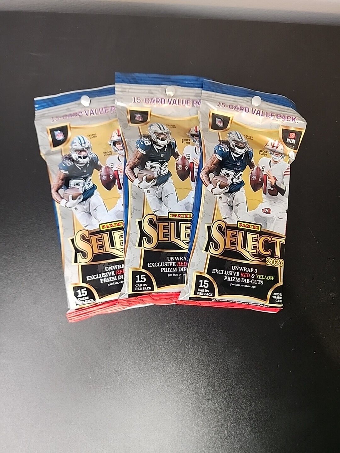 2023 Panini SELECT Football 15 Card Value Pack x3 FAT PACK