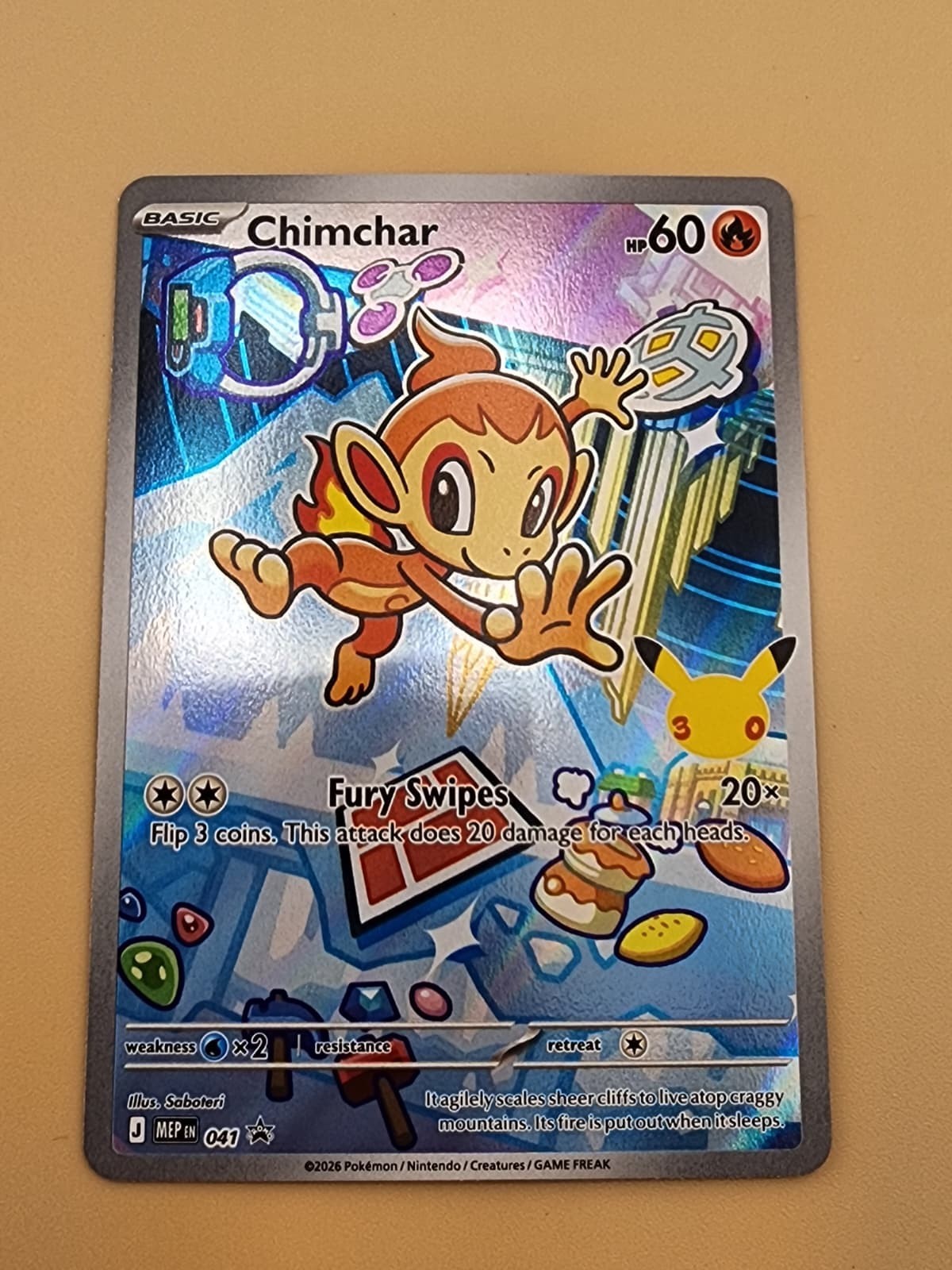 Chimchar 041 Me: Mega Evolution Promo Holo Near Mint NM