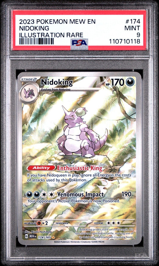 Nidoking 174/165 Sv: Scarlet & Violet 151 Holo PSA 9