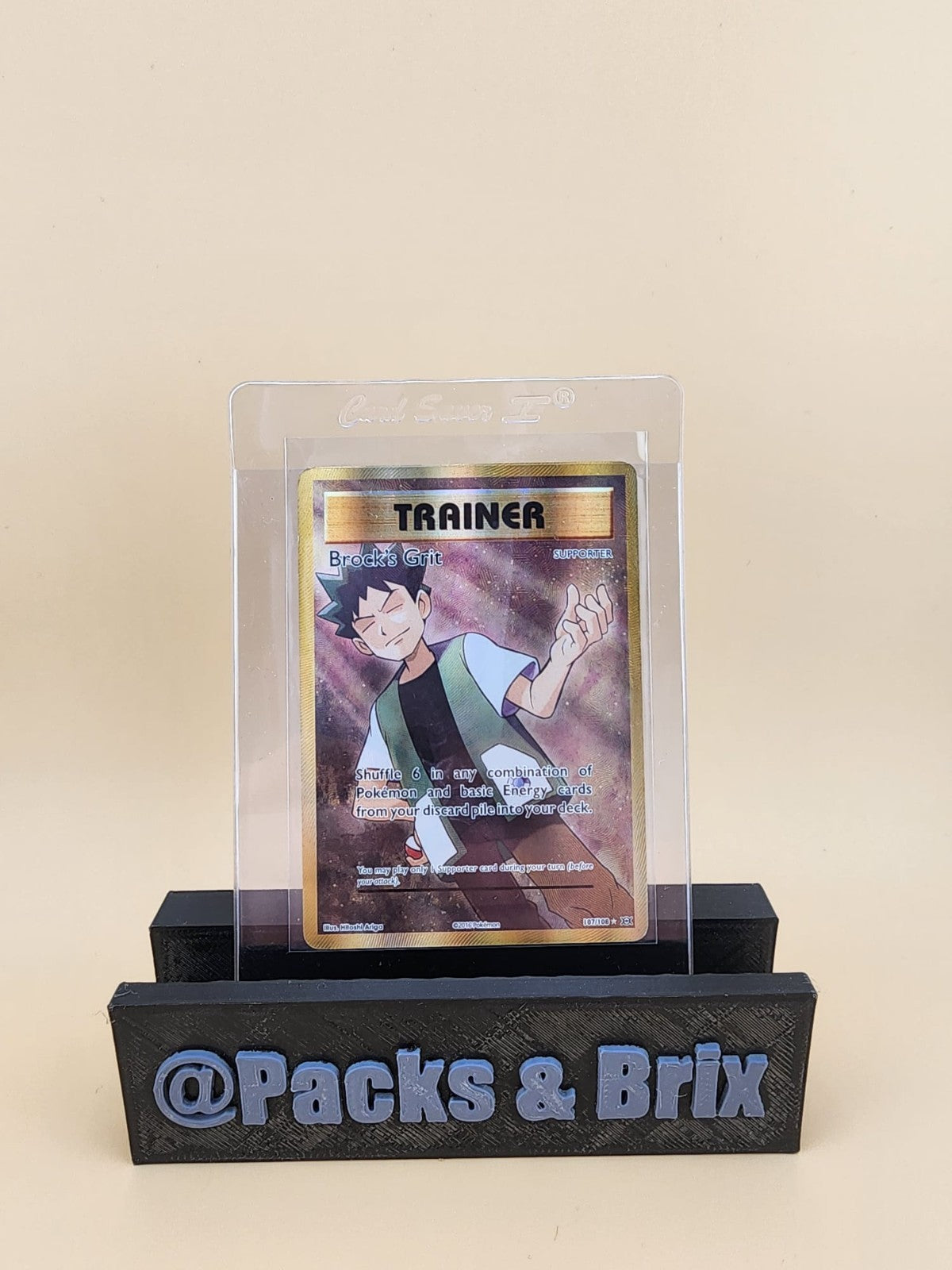 Brock's Grit (Full Art) 107/108 Evolutions Holo Near Mint (NM)