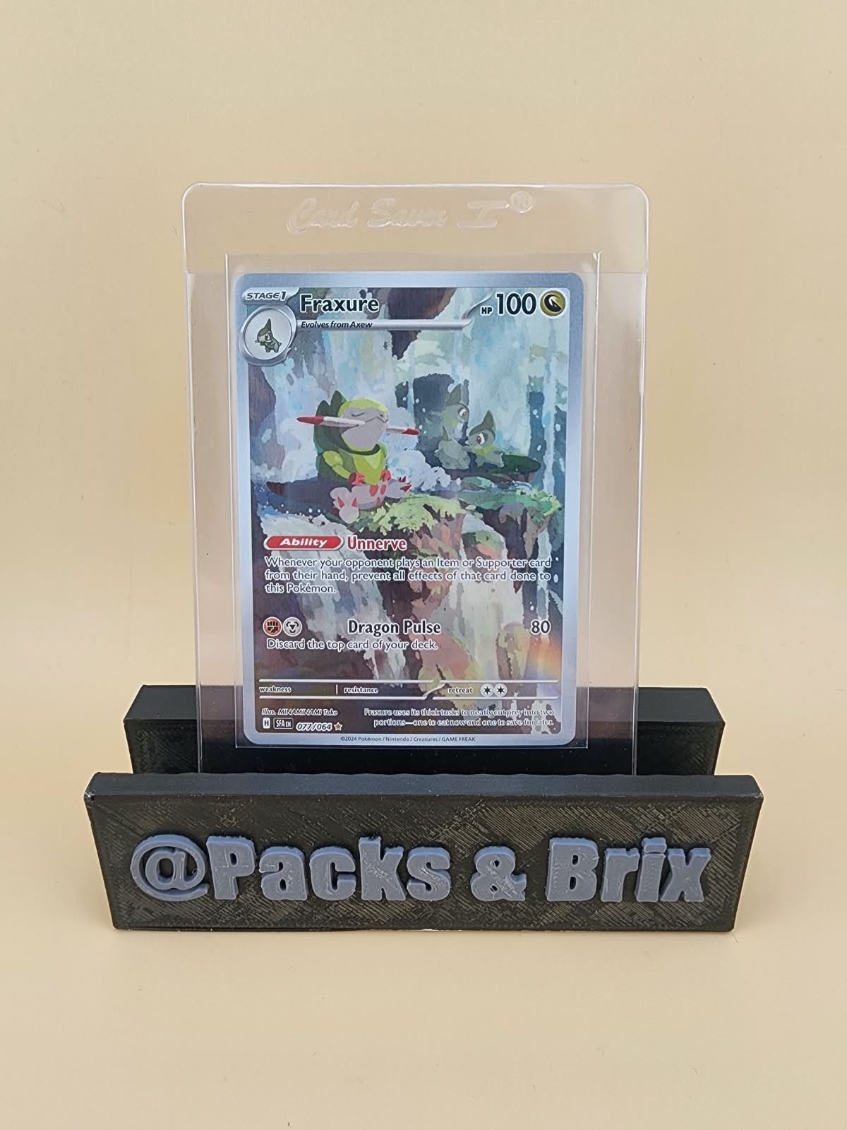Fraxure 077/064 Sv: Shrouded Fable Holo Near MInt NM