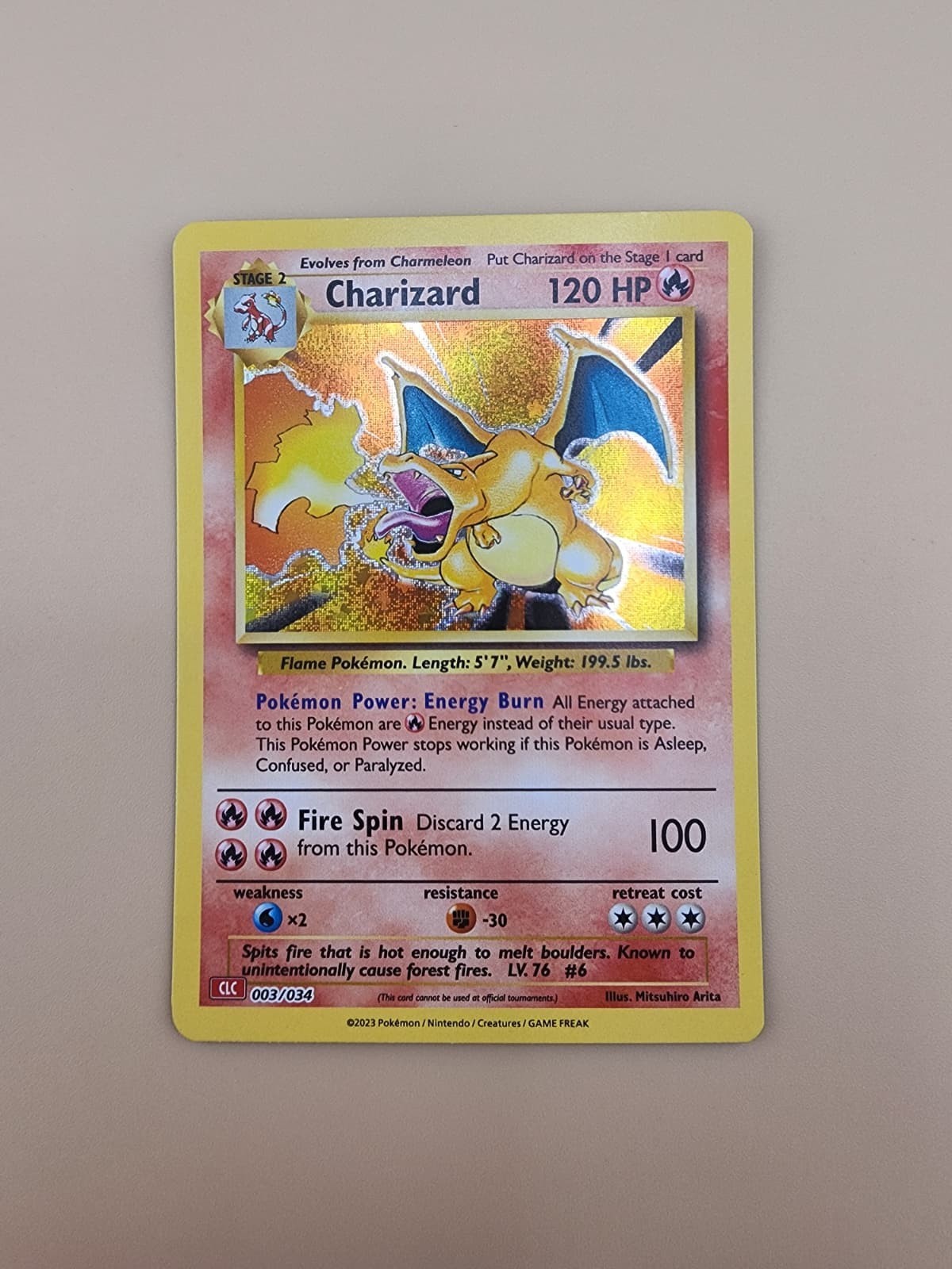 Charizard 003/034 Trading Card Game Classic Holo Near Mint (NM)