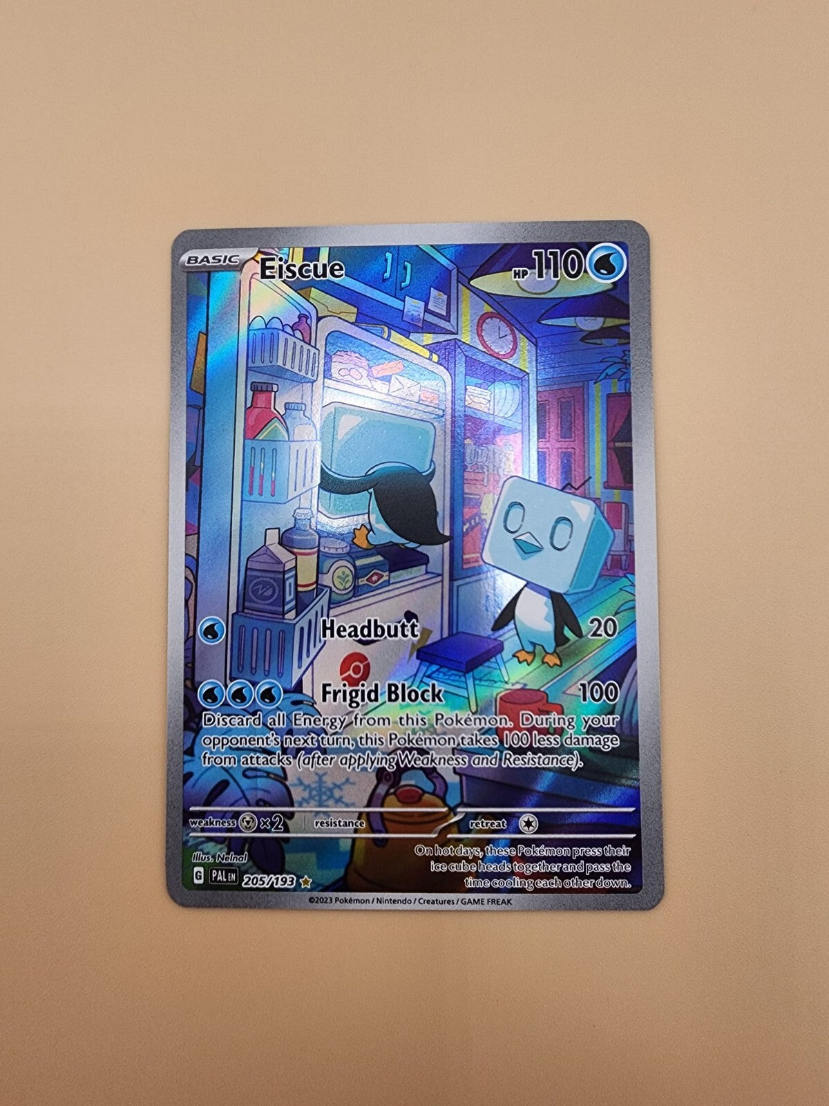 Eiscue 205/193 Sv02: Paldea Evolved Holo Near Mint (NM)