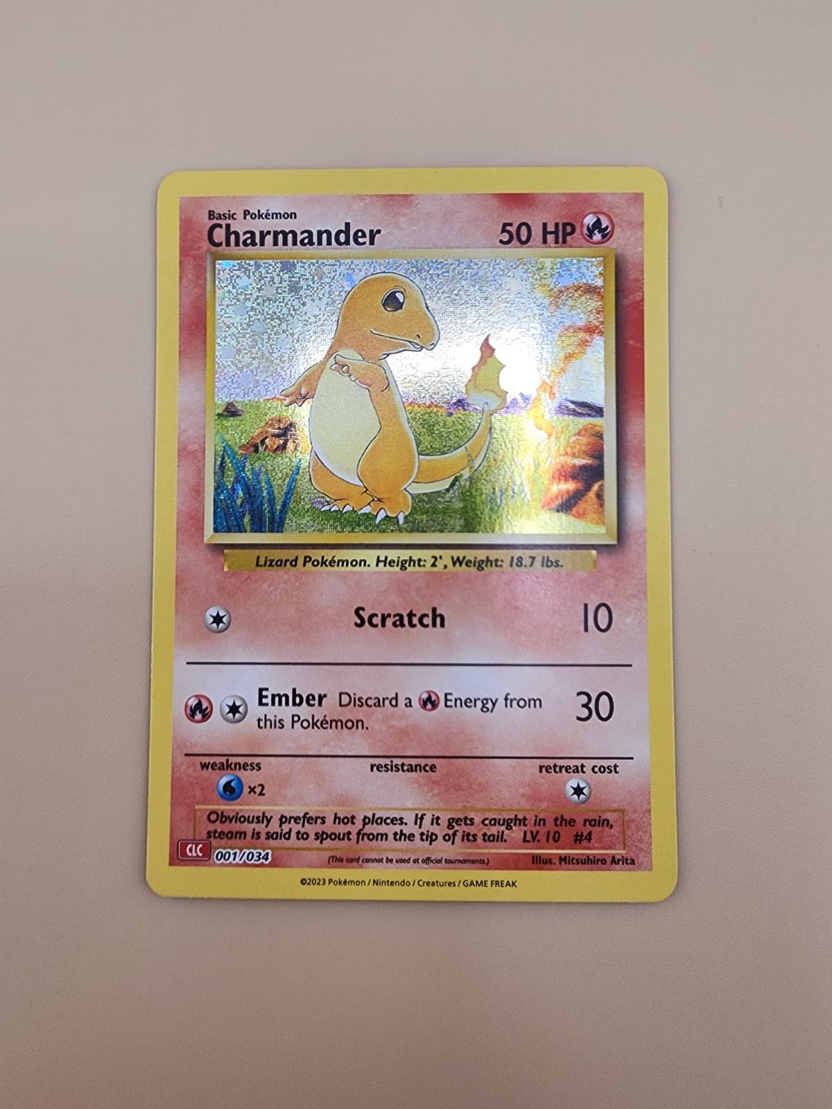 Charmander 001/034 Trading Card Game Classic Holo Near Mint (NM)