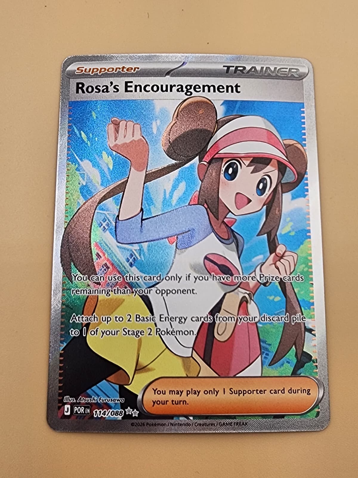Rosa's Encouragement 114/088 Me03: Perfect Order Holo Near Mint (NM)