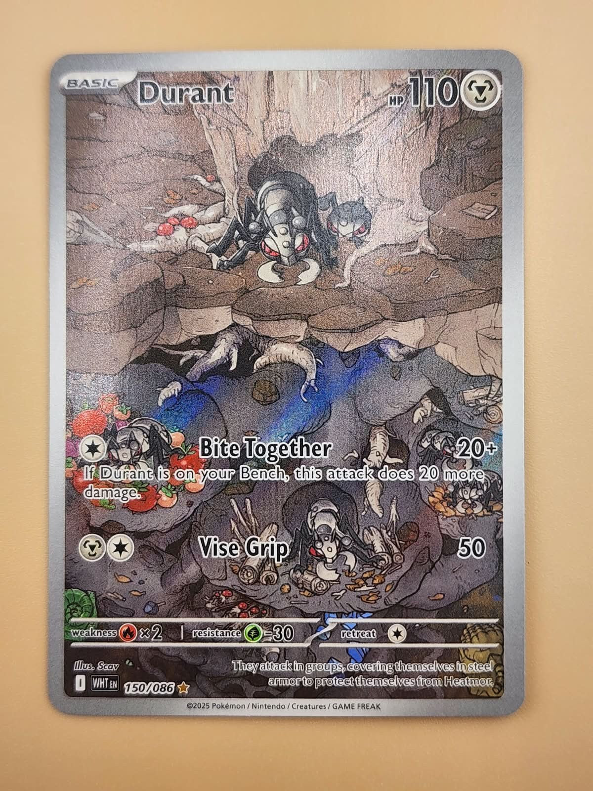 Durant 150/086 Sv: White Flare Holo Near Mint NM