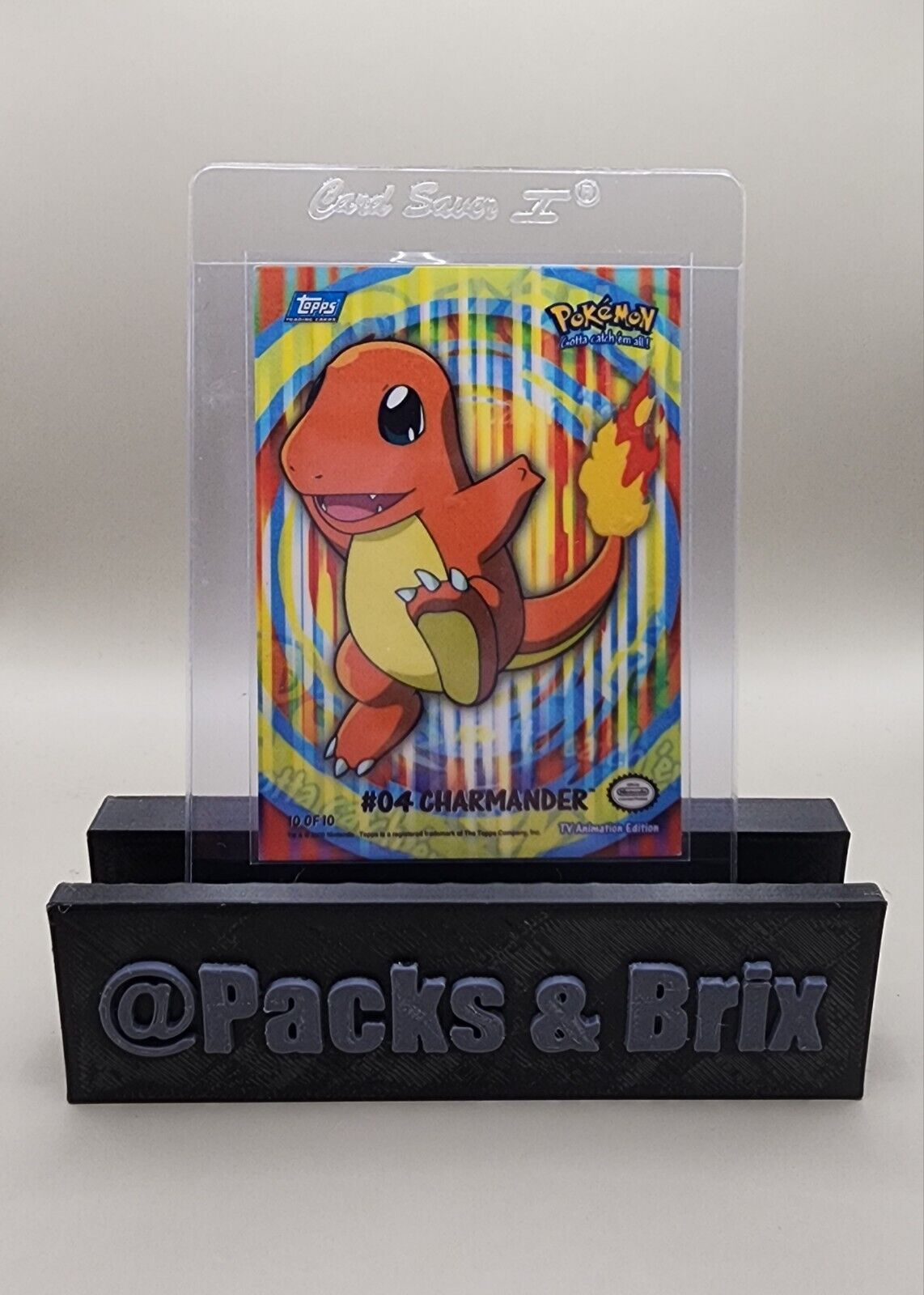 2000 Topps Pokemon TV Animation Series #04 Charmander 10 Of 10