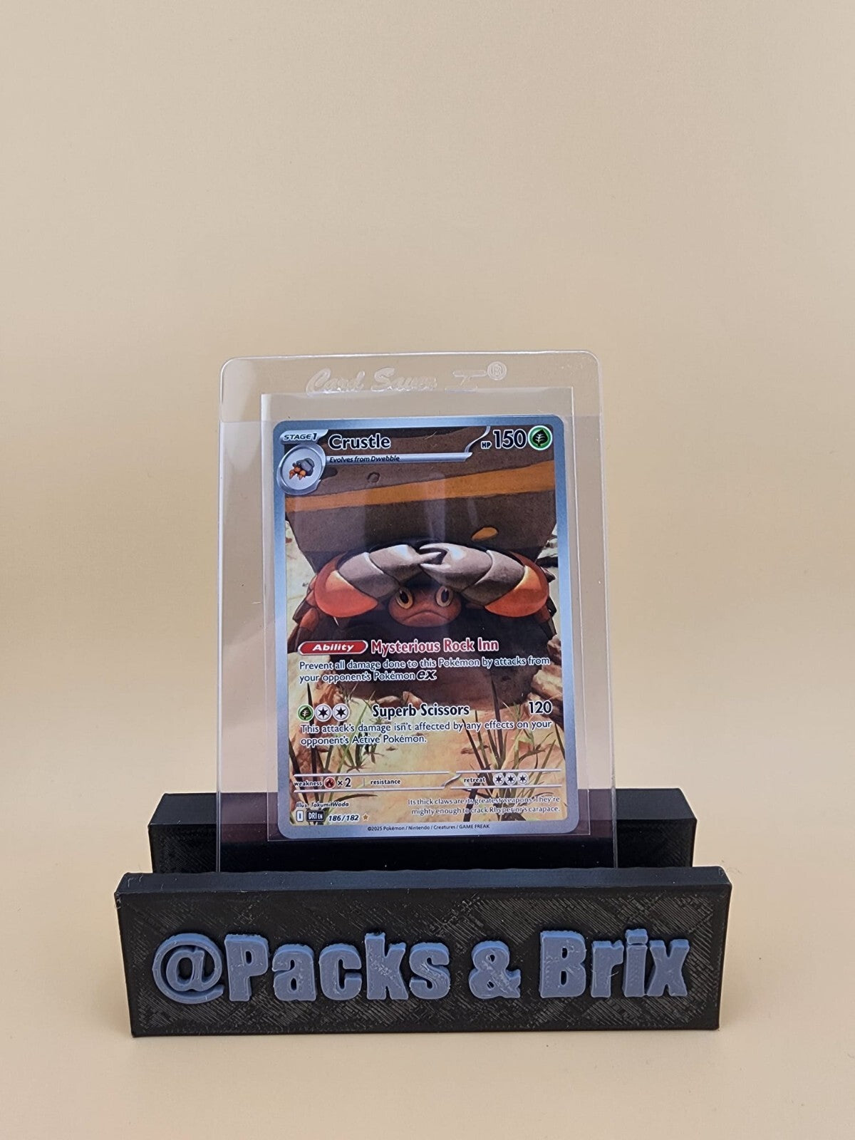 Crustle 186/182 Sv10: Destined Rivals Holo Near Mint (NM)