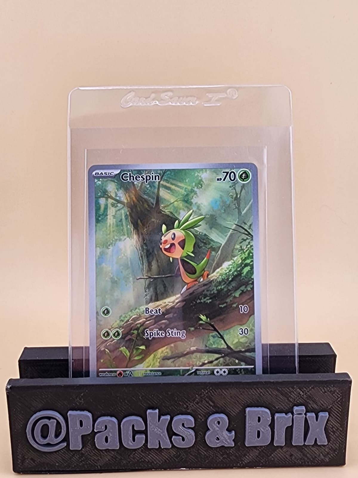 Chespin 087/086 Illustration Rare IR Pokemon Chaos Rising NM  Near Mint