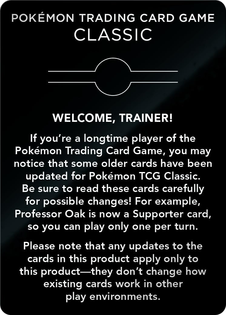 Pokemon Trading Card Game Classic Box