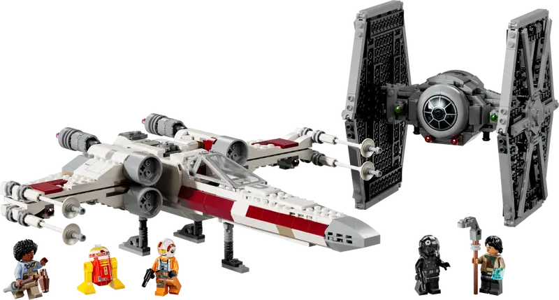 TIE Fighter & X Wing 75393