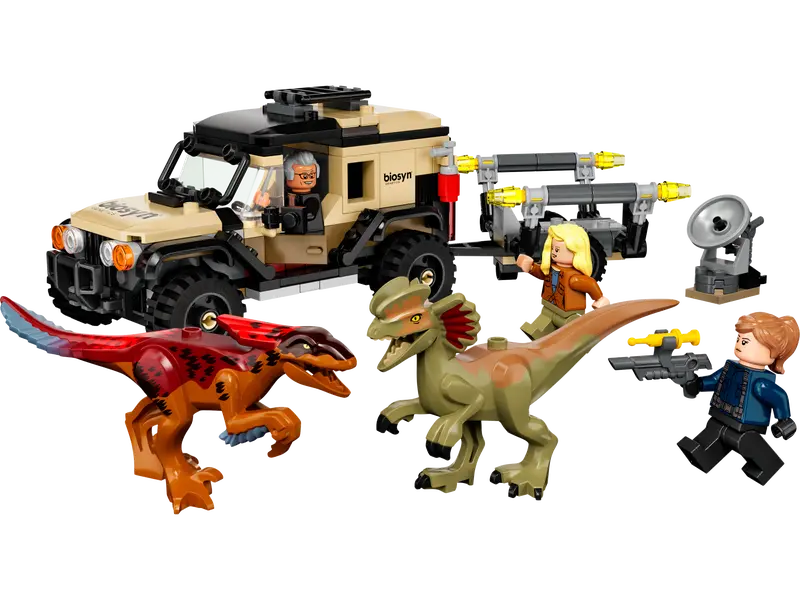 Pyroraptor & Dilophosaurus Transport 76951