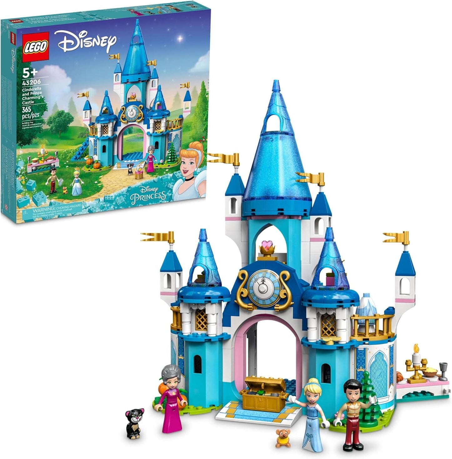 Cinderella and Prince Charming's Castle 43206